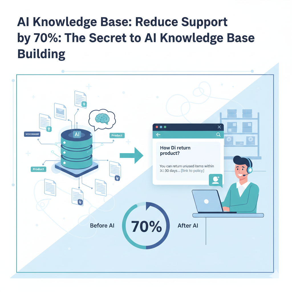 Reduce Support Tickets by 70%: The Secret to AI Knowledge Base Building